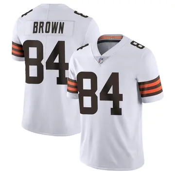 Nike Pharaoh Brown Men's Limited Cleveland Browns White Vapor Untouchable Jersey