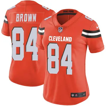 Nike Pharaoh Brown Women's Limited Cleveland Browns Orange Alternate Vapor Untouchable Jersey