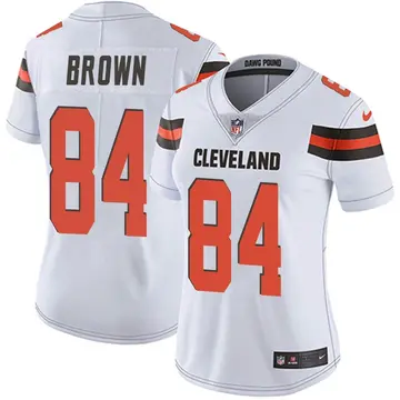 Nike Pharaoh Brown Women's Limited Cleveland Browns White Vapor Untouchable Jersey
