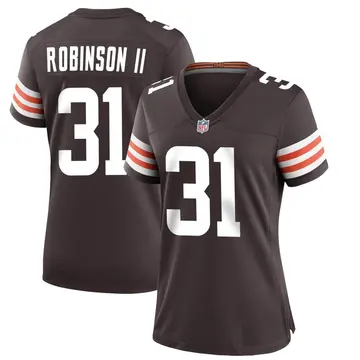 Nike Reggie Robinson II Women's Game Cleveland Browns Brown Team Color Jersey