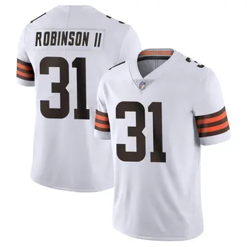 Nike Reggie Robinson II Youth Limited Cleveland Browns White Vapor Untouchable Jersey