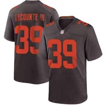 Nike Richard LeCounte III Men's Game Cleveland Browns Brown Alternate Jersey