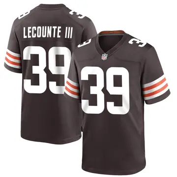 Nike Richard LeCounte III Men's Game Cleveland Browns Brown Team Color Jersey