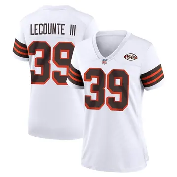 Nike Richard LeCounte III Women's Game Cleveland Browns White 1946 Collection Alternate Jersey