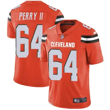 Nike Roderick Perry II Men's Limited Cleveland Browns Orange Alternate Vapor Untouchable Jersey