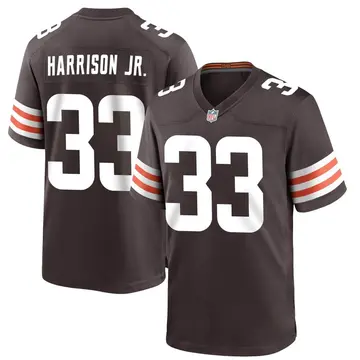 Nike Ronnie Harrison Jr. Men's Game Cleveland Browns Brown Team Color Jersey