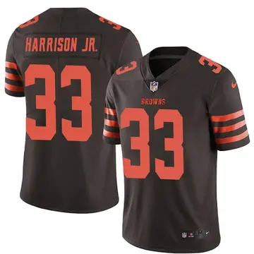 Nike Ronnie Harrison Jr. Men's Limited Cleveland Browns Brown Color Rush Jersey