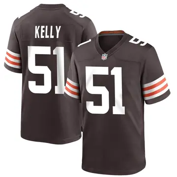 Nike Silas Kelly Men's Game Cleveland Browns Brown Team Color Jersey