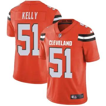 Nike Silas Kelly Men's Limited Cleveland Browns Orange Alternate Vapor Untouchable Jersey