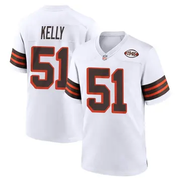 Nike Silas Kelly Youth Game Cleveland Browns White 1946 Collection Alternate Jersey