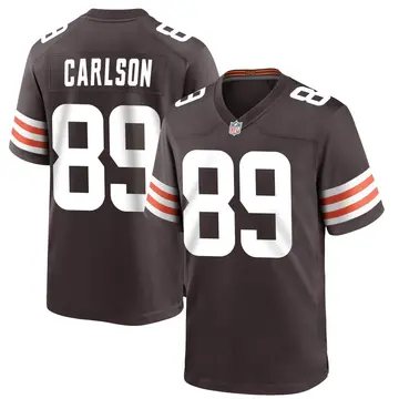 Nike Stephen Carlson Men's Game Cleveland Browns Brown Team Color Jersey