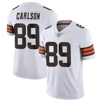 Nike Stephen Carlson Youth Limited Cleveland Browns White Vapor Untouchable Jersey