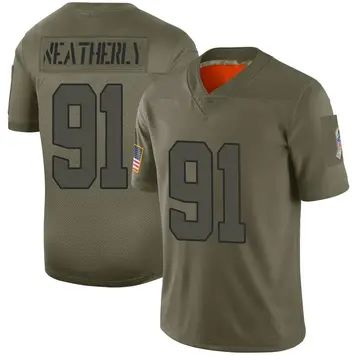 Nike Stephen Weatherly Men's Limited Cleveland Browns Camo 2019 Salute to Service Jersey