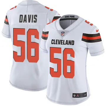 Nike Tae Davis Women's Limited Cleveland Browns White Vapor Untouchable Jersey