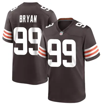Nike Taven Bryan Men's Game Cleveland Browns Brown Team Color Jersey