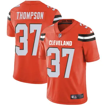 Nike Tedric Thompson Men's Limited Cleveland Browns Orange Alternate Vapor Untouchable Jersey