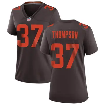 Nike Tedric Thompson Women's Game Cleveland Browns Brown Alternate Jersey