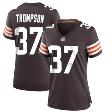 Nike Tedric Thompson Women's Game Cleveland Browns Brown Team Color Jersey