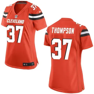 Nike Tedric Thompson Women's Game Cleveland Browns Orange Alternate Jersey
