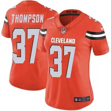 Nike Tedric Thompson Women's Limited Cleveland Browns Orange Alternate Vapor Untouchable Jersey