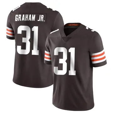 Nike Thomas Graham Jr. Men's Limited Cleveland Browns Brown Team Color Vapor Untouchable Jersey