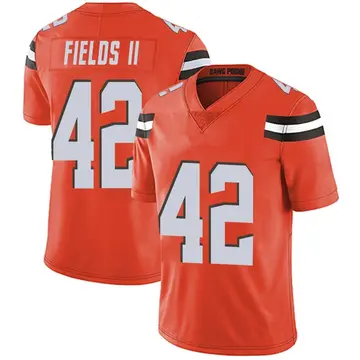 Nike Tony Fields II Men's Limited Cleveland Browns Orange Alternate Vapor Untouchable Jersey