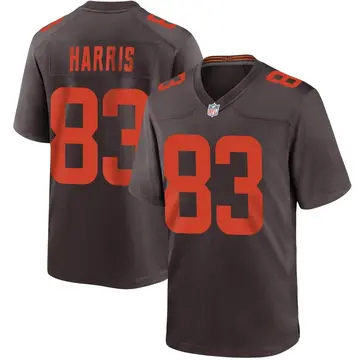 Nike Travell Harris Men's Game Cleveland Browns Brown Alternate Jersey