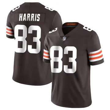 Nike Travell Harris Men's Limited Cleveland Browns Brown Team Color Vapor Untouchable Jersey