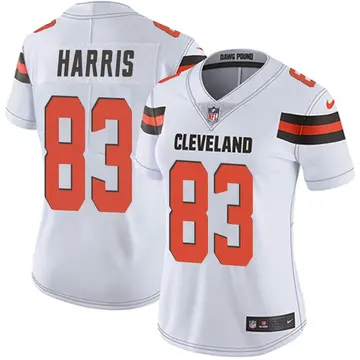 Nike Travell Harris Women's Limited Cleveland Browns White Vapor Untouchable Jersey