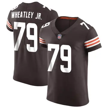 Nike Tyrone Wheatley Jr. Men's Elite Cleveland Browns Brown Vapor Jersey