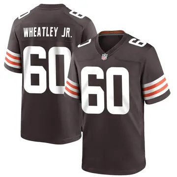 Nike Tyrone Wheatley Jr. Men's Game Cleveland Browns Brown Team Color Jersey