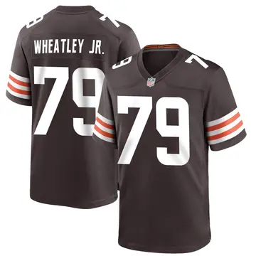 Nike Tyrone Wheatley Jr. Men's Game Cleveland Browns Brown Team Color Jersey