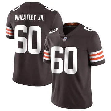 Nike Tyrone Wheatley Jr. Men's Limited Cleveland Browns Brown Team Color Vapor Untouchable Jersey