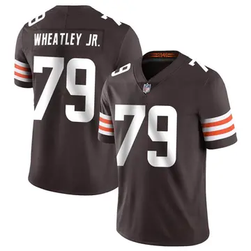 Nike Tyrone Wheatley Jr. Men's Limited Cleveland Browns Brown Team Color Vapor Untouchable Jersey