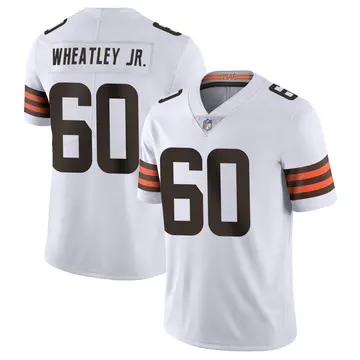 Nike Tyrone Wheatley Jr. Men's Limited Cleveland Browns White Vapor Untouchable Jersey