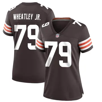Nike Tyrone Wheatley Jr. Women's Game Cleveland Browns Brown Team Color Jersey