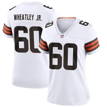 Nike Tyrone Wheatley Jr. Women's Game Cleveland Browns White Jersey