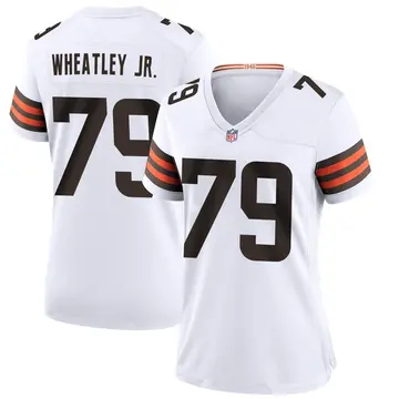 Nike Tyrone Wheatley Jr. Women's Game Cleveland Browns White Jersey