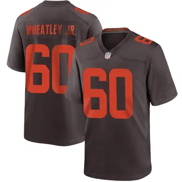 Nike Tyrone Wheatley Jr. Youth Game Cleveland Browns Brown Alternate Jersey