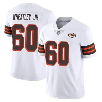 Nike Tyrone Wheatley Jr. Youth Limited Cleveland Browns White Vapor 1946 Collection Alternate Jersey
