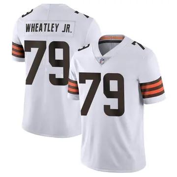 Nike Tyrone Wheatley Jr. Youth Limited Cleveland Browns White Vapor Untouchable Jersey