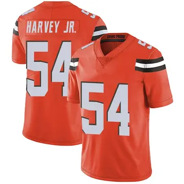 Nike Willie Harvey Jr. Men's Limited Cleveland Browns Orange Alternate Vapor Untouchable Jersey