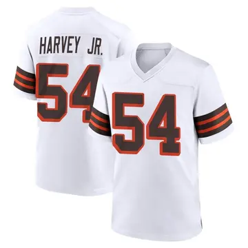 Nike Willie Harvey Jr. Youth Game Cleveland Browns White 1946 Collection Alternate Jersey