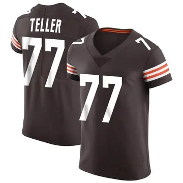 Nike Wyatt Teller Men's Elite Cleveland Browns Brown Vapor Jersey