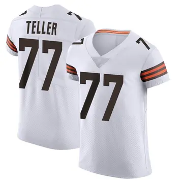 Nike Wyatt Teller Men's Elite Cleveland Browns White Vapor Jersey