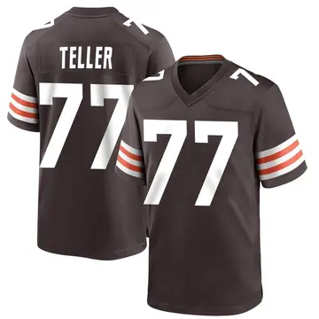 Nike Wyatt Teller Men's Game Cleveland Browns Brown Team Color Jersey