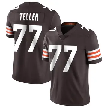 Nike Wyatt Teller Men's Limited Cleveland Browns Brown Team Color Vapor Untouchable Jersey