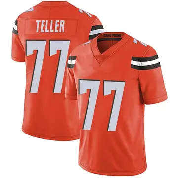 Nike Wyatt Teller Men's Limited Cleveland Browns Orange Alternate Vapor Untouchable Jersey