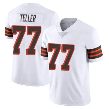 Nike Wyatt Teller Men's Limited Cleveland Browns White Vapor 1946 Collection Alternate Jersey