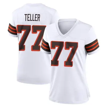 Nike Wyatt Teller Women's Game Cleveland Browns White 1946 Collection Alternate Jersey